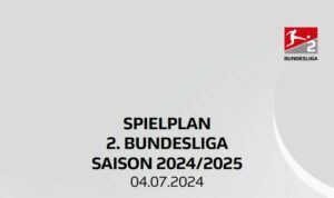 2. Bundesliga Spielplan Saison 2024-2025 Download PDF